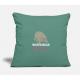 Water Bear Works Well Under Pressure Cypress Green Pillow